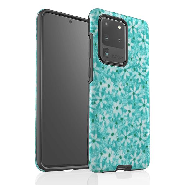 Samsung phone case-Windowbox Mint By Sarah Campbell-Product Details Raised bevel to protect screen from scratches. Impact resistant polycarbonate shell and shock absorbing inner TPU liner. Secure fit with design wrapping around side of the case and full access to ports. Compatible with Qi-standard wireless charging. Thickness 1/8 inch (3mm), weight 30g. Compatibility See drop down menu for options, please select the right case as we print to order.-Stringberry
