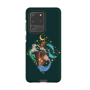 Samsung phone case-Winter Zodiac By Catherine Rowe-Product Details Raised bevel to protect screen from scratches. Impact resistant polycarbonate shell and shock absorbing inner TPU liner. Secure fit with design wrapping around side of the case and full access to ports. Compatible with Qi-standard wireless charging. Thickness 1/8 inch (3mm), weight 30g. Compatibility See drop down menu for options, please select the right case as we print to order.-Stringberry