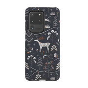 Samsung phone case-Winterfold B By Ali Brookes-Product Details Raised bevel to protect screen from scratches. Impact resistant polycarbonate shell and shock absorbing inner TPU liner. Secure fit with design wrapping around side of the case and full access to ports. Compatible with Qi-standard wireless charging. Thickness 1/8 inch (3mm), weight 30g. Compatibility See drop down menu for options, please select the right case as we print to order.-Stringberry
