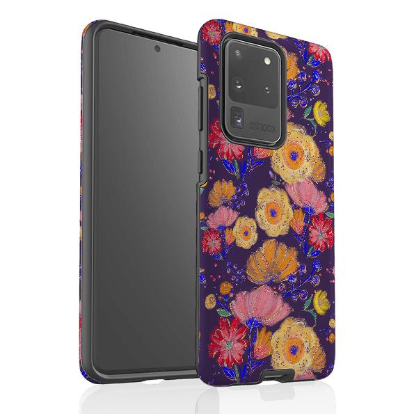 Samsung phone case-Wonderland Garden-Product Details Raised bevel to protect screen from scratches. Impact resistant polycarbonate shell and shock absorbing inner TPU liner. Secure fit with design wrapping around side of the case and full access to ports. Compatible with Qi-standard wireless charging. Thickness 1/8 inch (3mm), weight 30g. Compatibility See drop down menu for options, please select the right case as we print to order.-Stringberry
