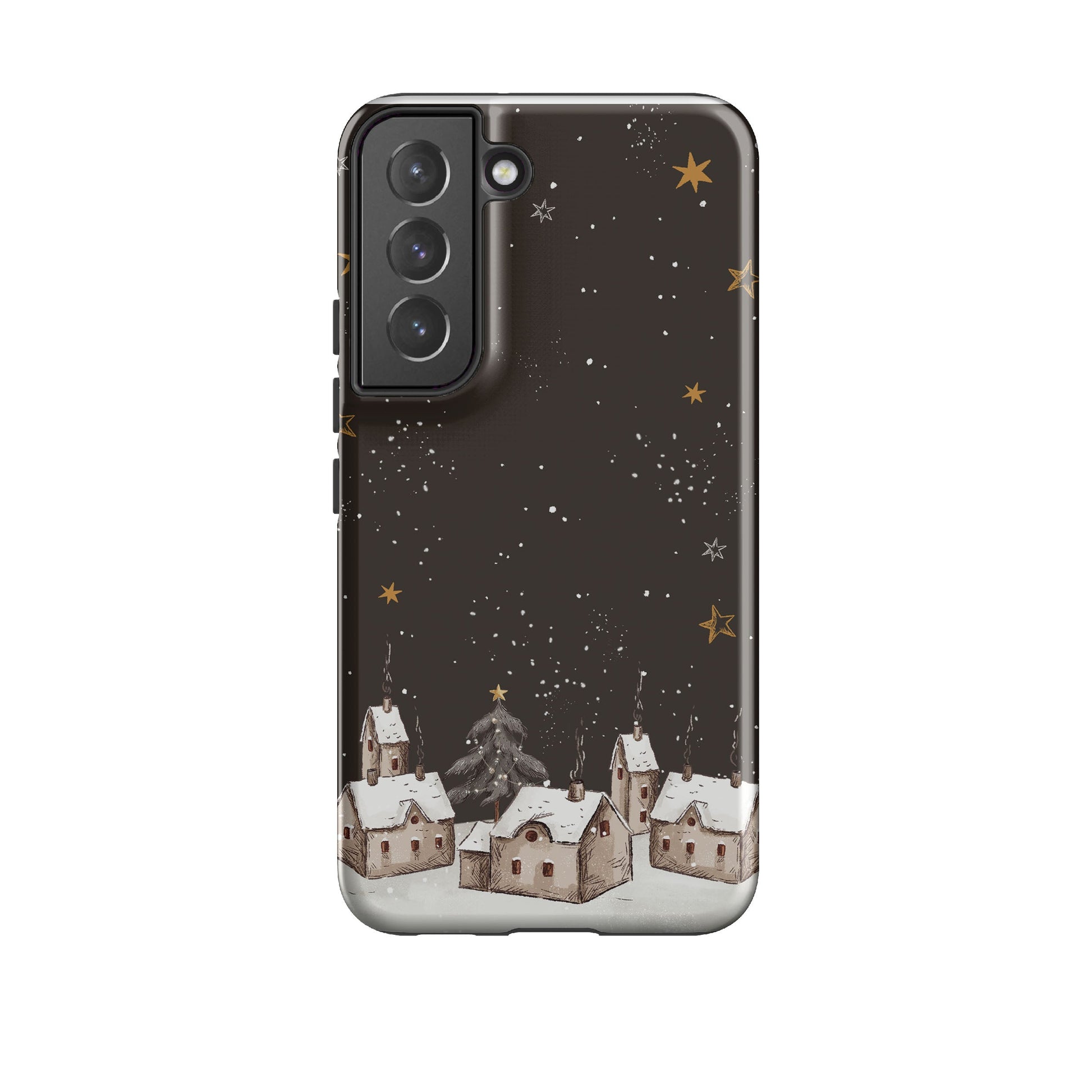 Samsung phone case-Xmas Eve-Product Details Raised bevel to protect screen from scratches. Impact resistant polycarbonate shell and shock absorbing inner TPU liner. Secure fit with design wrapping around side of the case and full access to ports. Compatible with Qi-standard wireless charging. Thickness 1/8 inch (3mm), weight 30g. Compatibility See drop down menu for options, please select the right case as we print to order.-Stringberry