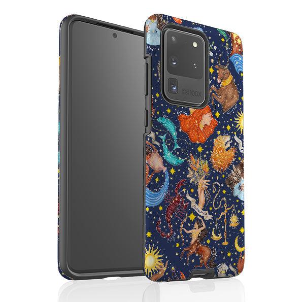 Samsung phone case-Zodiac Composite By Catherine Rowe-Product Details Raised bevel to protect screen from scratches. Impact resistant polycarbonate shell and shock absorbing inner TPU liner. Secure fit with design wrapping around side of the case and full access to ports. Compatible with Qi-standard wireless charging. Thickness 1/8 inch (3mm), weight 30g. Compatibility See drop down menu for options, please select the right case as we print to order.-Stringberry
