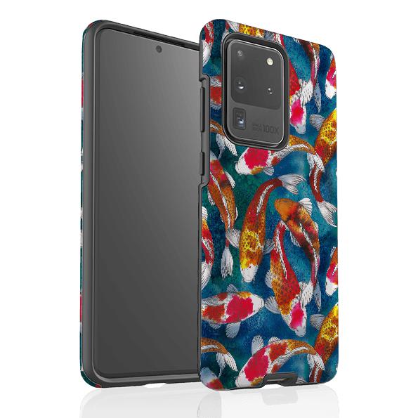 Samsung phone case-Adachi-Product Details Raised bevel to protect screen from scratches. Impact resistant polycarbonate shell and shock absorbing inner TPU liner. Secure fit with design wrapping around side of the case and full access to ports. Compatible with Qi-standard wireless charging. Thickness 1/8 inch (3mm), weight 30g. Compatibility See drop down menu for options, please select the right case as we print to order.-Stringberry