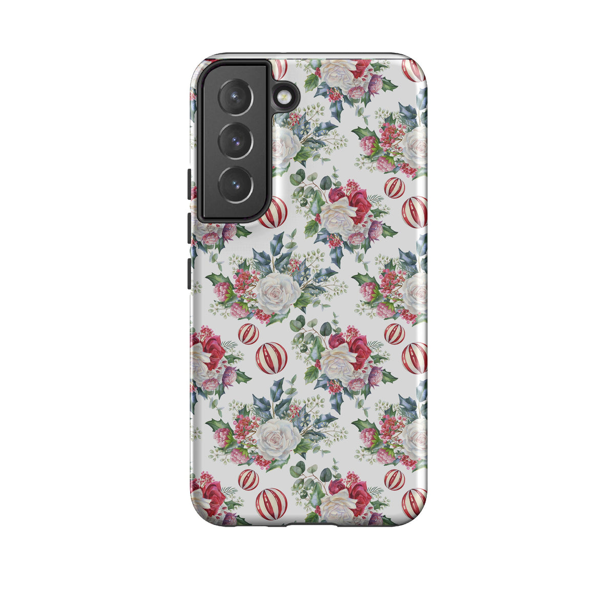 Samsung phone case-An Xmas Fair-Product Details Raised bevel to protect screen from scratches. Impact resistant polycarbonate shell and shock absorbing inner TPU liner. Secure fit with design wrapping around side of the case and full access to ports. Compatible with Qi-standard wireless charging. Thickness 1/8 inch (3mm), weight 30g. Compatibility See drop down menu for options, please select the right case as we print to order.-Stringberry