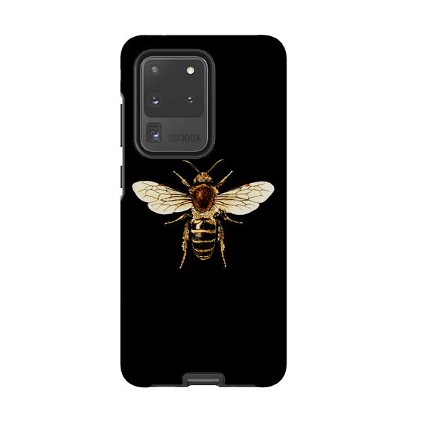 Samsung phone case-Bee II-Product Details Raised bevel to protect screen from scratches. Impact resistant polycarbonate shell and shock absorbing inner TPU liner. Secure fit with design wrapping around side of the case and full access to ports. Compatible with Qi-standard wireless charging. Thickness 1/8 inch (3mm), weight 30g. Compatibility See drop down menu for options, please select the right case as we print to order.-Stringberry
