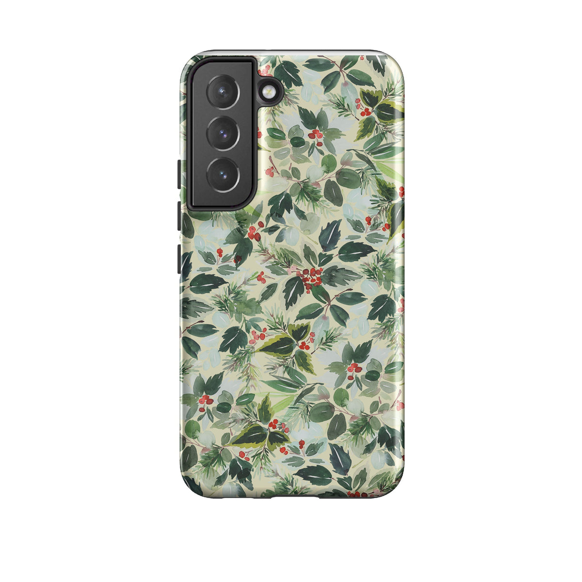 Samsung phone case-Blossom For Xmas II-Product Details Raised bevel to protect screen from scratches. Impact resistant polycarbonate shell and shock absorbing inner TPU liner. Secure fit with design wrapping around side of the case and full access to ports. Compatible with Qi-standard wireless charging. Thickness 1/8 inch (3mm), weight 30g. Compatibility See drop down menu for options, please select the right case as we print to order.-Stringberry