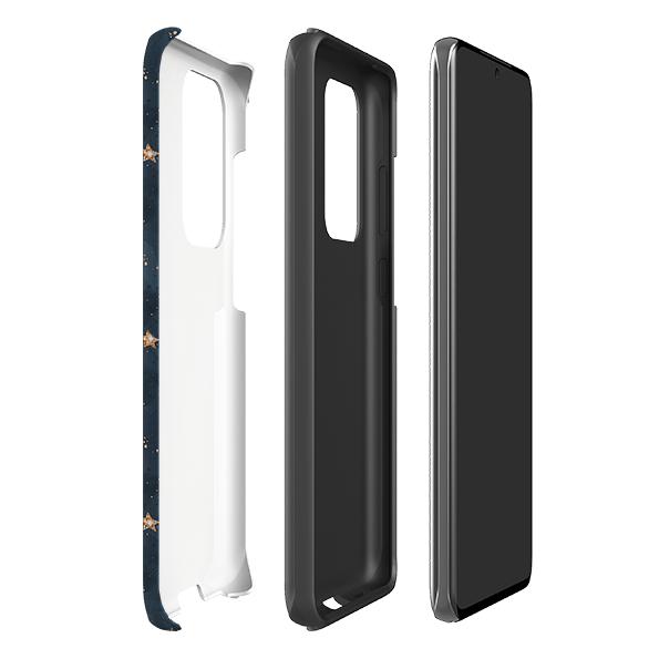 Samsung Handyhülle - Bode Galaxy - Produktdetails: Erhabene Abschrägung schützt den Bildschirm vor Kratzern. Stoßfeste Polycarbonathülle mit stoßabsorbierendem TPU-Innenfutter, sichere Passform, vollen Zugriff auf Anschlüsse. Kompatibel mit Qi-Wireless-Charging. 1/8 Zoll (3mm), 30g. Kompatibilität: Siehe Dropdown-Menü, wählen Sie passende Hülle, wir drucken nach Bestellung. -Stringberry