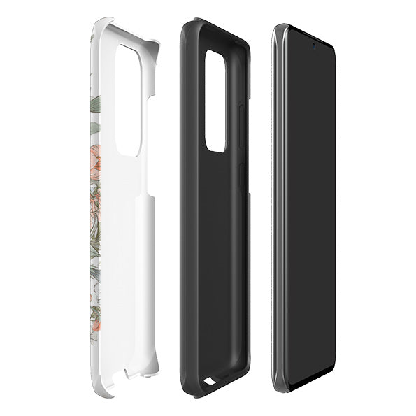 Samsung phone case-Breeze-Product Details Raised bevel to protect screen from scratches. Impact resistant polycarbonate shell and shock absorbing inner TPU liner. Secure fit with design wrapping around side of the case and full access to ports. Compatible with Qi-standard wireless charging. Thickness 1/8 inch (3mm), weight 30g. Compatibility See drop down menu for options, please select the right case as we print to order.-Stringberry