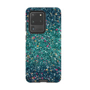 Samsung phone case-Butterfly Comet (case does not glitter)-Product Details Raised bevel to protect screen from scratches. Impact resistant polycarbonate shell and shock absorbing inner TPU liner. Secure fit with design wrapping around side of the case and full access to ports. Compatible with Qi-standard wireless charging. Thickness 1/8 inch (3mm), weight 30g. Compatibility See drop down menu for options, please select the right case as we print to order.-Stringberry