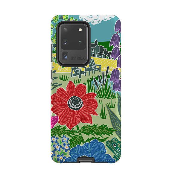 Samsung phone case-Camassias By Kate Heiss-Product Details Raised bevel to protect screen from scratches. Impact resistant polycarbonate shell and shock absorbing inner TPU liner. Secure fit with design wrapping around side of the case and full access to ports. Compatible with Qi-standard wireless charging. Thickness 1/8 inch (3mm), weight 30g. Compatibility See drop down menu for options, please select the right case as we print to order.-Stringberry