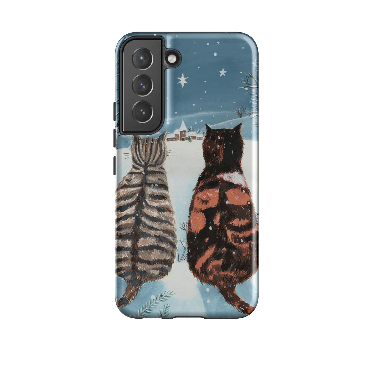Samsung Tough Case - Cat Xmas By Mary Stubberfield
