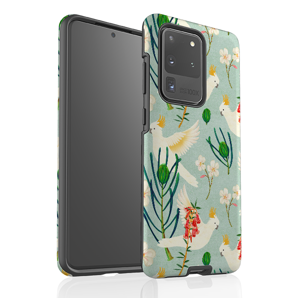 Samsung Tough Case - Cockatoo And Flowers By Katherine Quinn