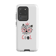 Samsung phone case-Cool Dog-Product Details Raised bevel to protect screen from scratches. Impact resistant polycarbonate shell and shock absorbing inner TPU liner. Secure fit with design wrapping around side of the case and full access to ports. Compatible with Qi-standard wireless charging. Thickness 1/8 inch (3mm), weight 30g. Compatibility See drop down menu for options, please select the right case as we print to order.-Stringberry