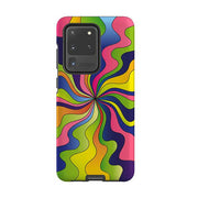 Samsung phone case-Cosmo-Product Details Raised bevel to protect screen from scratches. Impact resistant polycarbonate shell and shock absorbing inner TPU liner. Secure fit with design wrapping around side of the case and full access to ports. Compatible with Qi-standard wireless charging. Thickness 1/8 inch (3mm), weight 30g. Compatibility See drop down menu for options, please select the right case as we print to order.-Stringberry