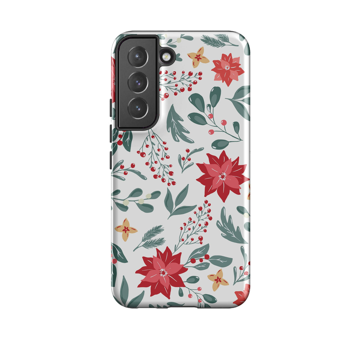 Samsung phone case-Deck The Halls II-Product Details Raised bevel to protect screen from scratches. Impact resistant polycarbonate shell and shock absorbing inner TPU liner. Secure fit with design wrapping around side of the case and full access to ports. Compatible with Qi-standard wireless charging. Thickness 1/8 inch (3mm), weight 30g. Compatibility See drop down menu for options, please select the right case as we print to order.-Stringberry