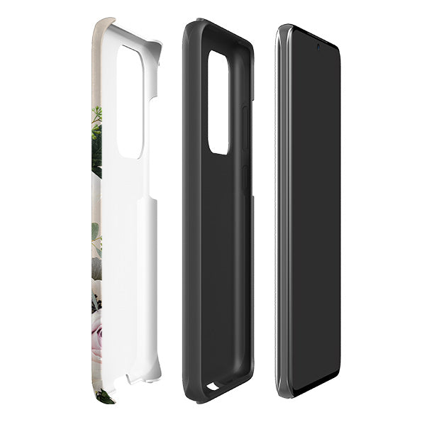 Samsung phone case-Entice-Product Details Raised bevel to protect screen from scratches. Impact resistant polycarbonate shell and shock absorbing inner TPU liner. Secure fit with design wrapping around side of the case and full access to ports. Compatible with Qi-standard wireless charging. Thickness 1/8 inch (3mm), weight 30g. Compatibility See drop down menu for options, please select the right case as we print to order.-Stringberry