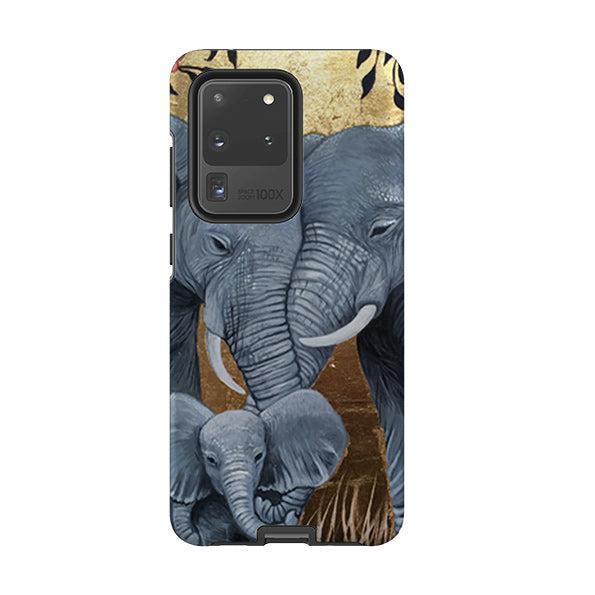 Samsung phone case-Family By Mia Underwood-Product Details Raised bevel to protect screen from scratches. Impact resistant polycarbonate shell and shock absorbing inner TPU liner. Secure fit with design wrapping around side of the case and full access to ports. Compatible with Qi-standard wireless charging. Thickness 1/8 inch (3mm), weight 30g. Compatibility See drop down menu for options, please select the right case as we print to order.-Stringberry