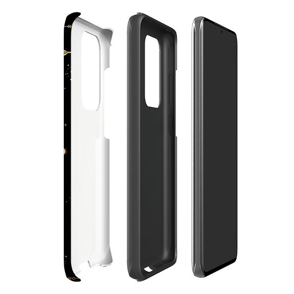 Samsung phone case-Full Moon-Product Details Raised bevel to protect screen from scratches. Impact resistant polycarbonate shell and shock absorbing inner TPU liner. Secure fit with design wrapping around side of the case and full access to ports. Compatible with Qi-standard wireless charging. Thickness 1/8 inch (3mm), weight 30g. Compatibility See drop down menu for options, please select the right case as we print to order.-Stringberry