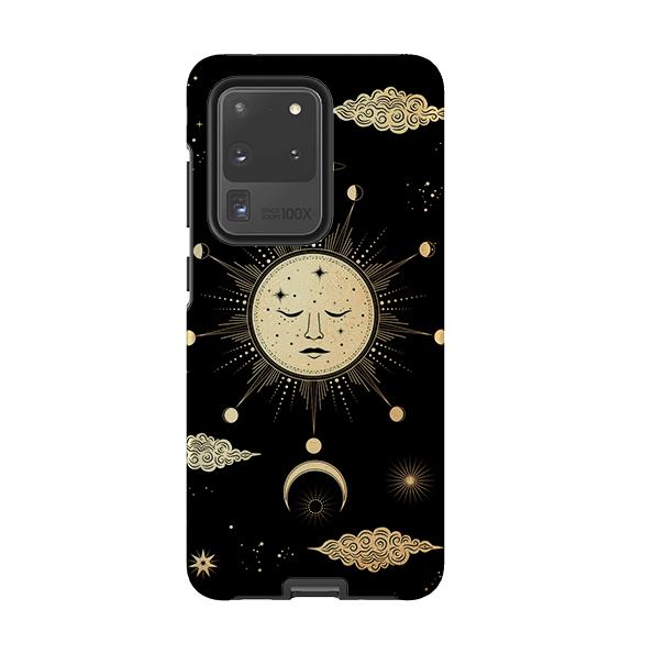 Samsung phone case-Full Moon-Product Details Raised bevel to protect screen from scratches. Impact resistant polycarbonate shell and shock absorbing inner TPU liner. Secure fit with design wrapping around side of the case and full access to ports. Compatible with Qi-standard wireless charging. Thickness 1/8 inch (3mm), weight 30g. Compatibility See drop down menu for options, please select the right case as we print to order.-Stringberry
