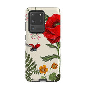 Samsung phone case-Garden Delight-Product Details Raised bevel to protect screen from scratches. Impact resistant polycarbonate shell and shock absorbing inner TPU liner. Secure fit with design wrapping around side of the case and full access to ports. Compatible with Qi-standard wireless charging. Thickness 1/8 inch (3mm), weight 30g. Compatibility See drop down menu for options, please select the right case as we print to order.-Stringberry