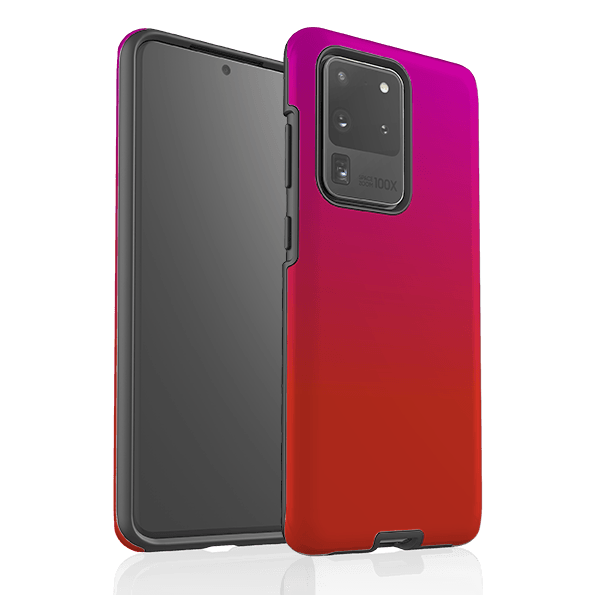 Samsung phone case-Geranium By Kitty Joseph-Product Details Raised bevel to protect screen from scratches. Impact resistant polycarbonate shell and shock absorbing inner TPU liner. Secure fit with design wrapping around side of the case and full access to ports. Compatible with Qi-standard wireless charging. Thickness 1/8 inch (3mm), weight 30g. Compatibility See drop down menu for options, please select the right case as we print to order.-Stringberry