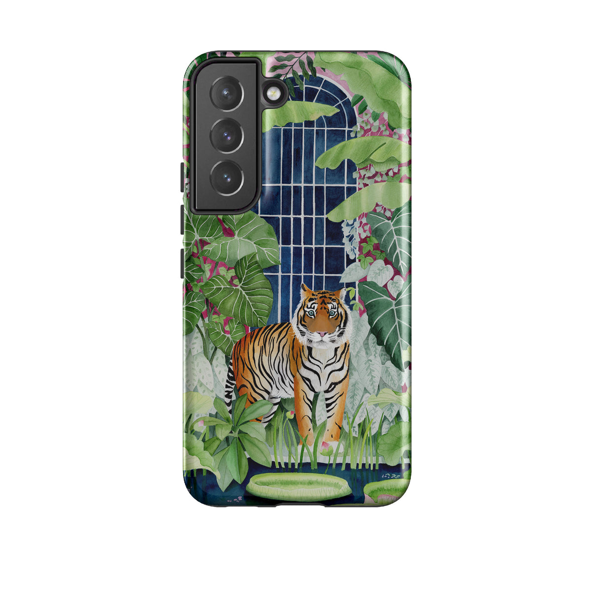 Samsung Tough Case – Green House Tiger von Bex Parkin