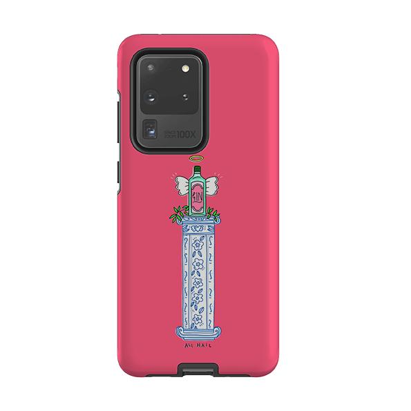 Samsung phone case-Hail Gin-Product Details Raised bevel to protect screen from scratches. Impact resistant polycarbonate shell and shock absorbing inner TPU liner. Secure fit with design wrapping around side of the case and full access to ports. Compatible with Qi-standard wireless charging. Thickness 1/8 inch (3mm), weight 30g. Compatibility See drop down menu for options, please select the right case as we print to order.-Stringberry