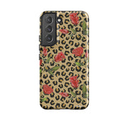 Samsung Tough Case - Leopard Print Rose Pattern By Catherine Rowe