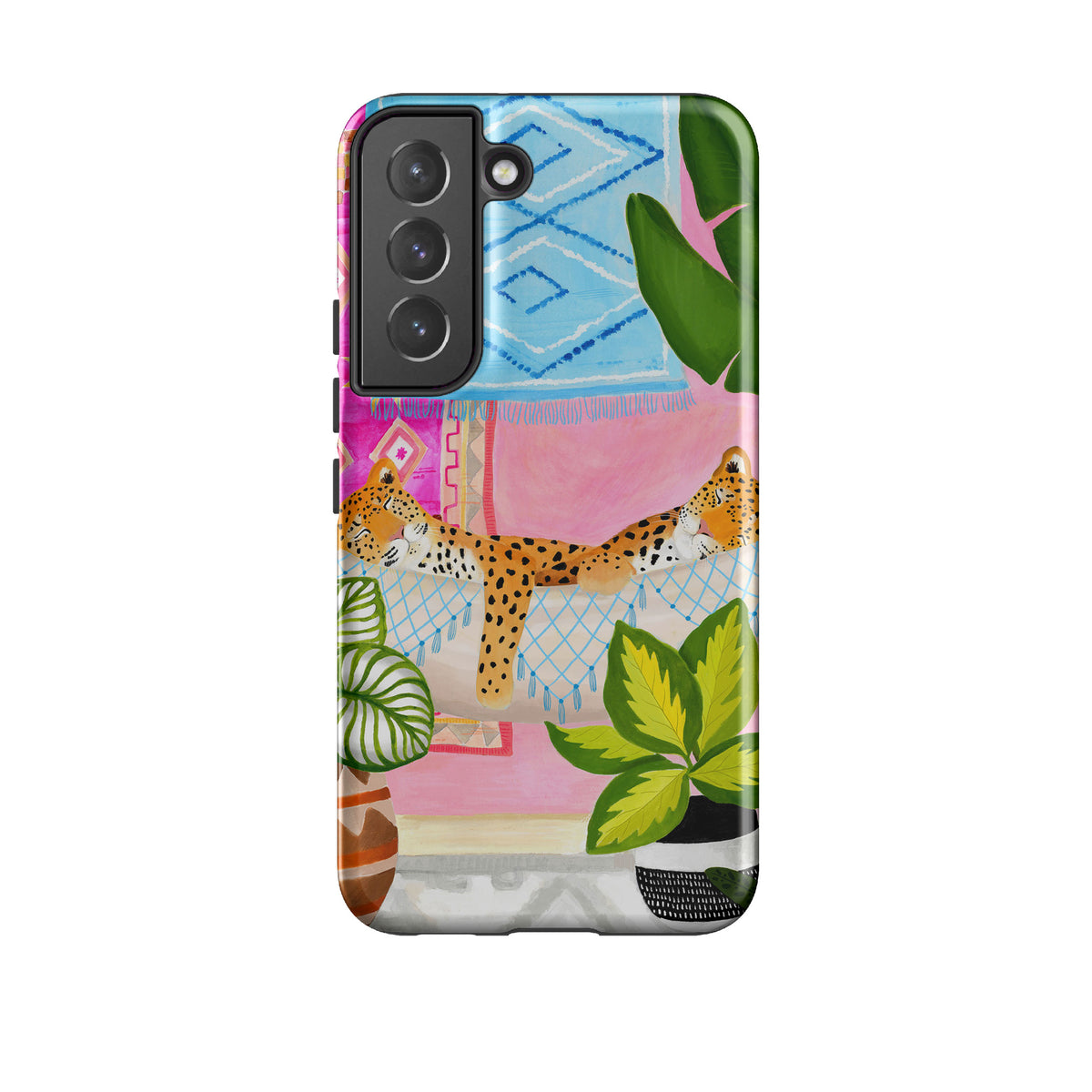 Samsung Tough Case - Leopards In Hammock By Bex Parkin
