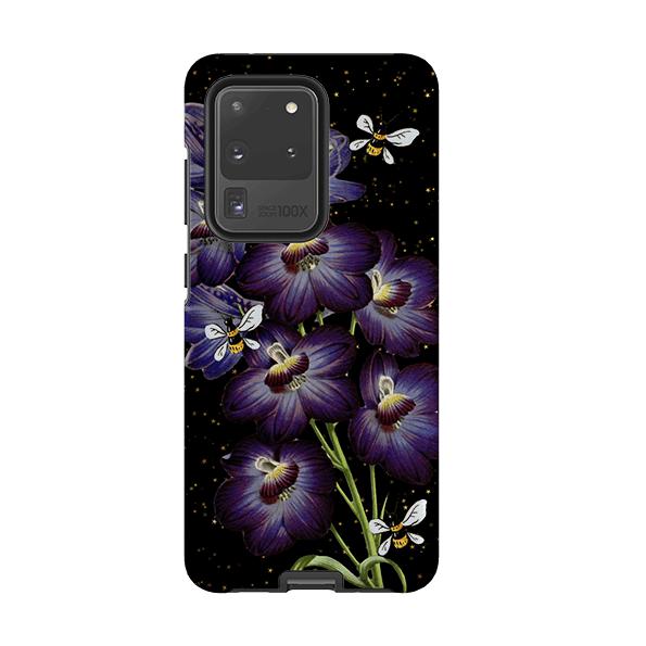 Samsung Handyhülle - Night Bees - Produktdetails: Erhabene Kante schützt vor Kratzern. Stoßfeste Polycarbonathülle + stoßabsorbierender TPU-Einsatz. Sichere Passform, volle Anschlusszugang. Kompatibel mit Qi-Kabelladung. 1/8 Zoll (3mm), 30g. Siehe Dropdown für passende Hülle, nach Bestellung bedruckt. - Stringberry