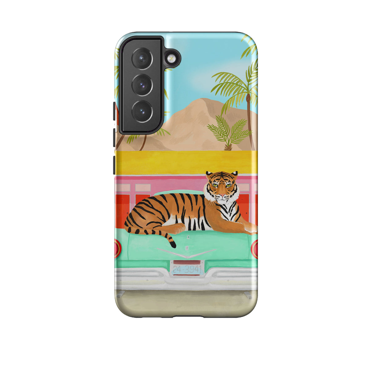 Samsung Tough Case - Palm Motel Tiger By Bex Parkin