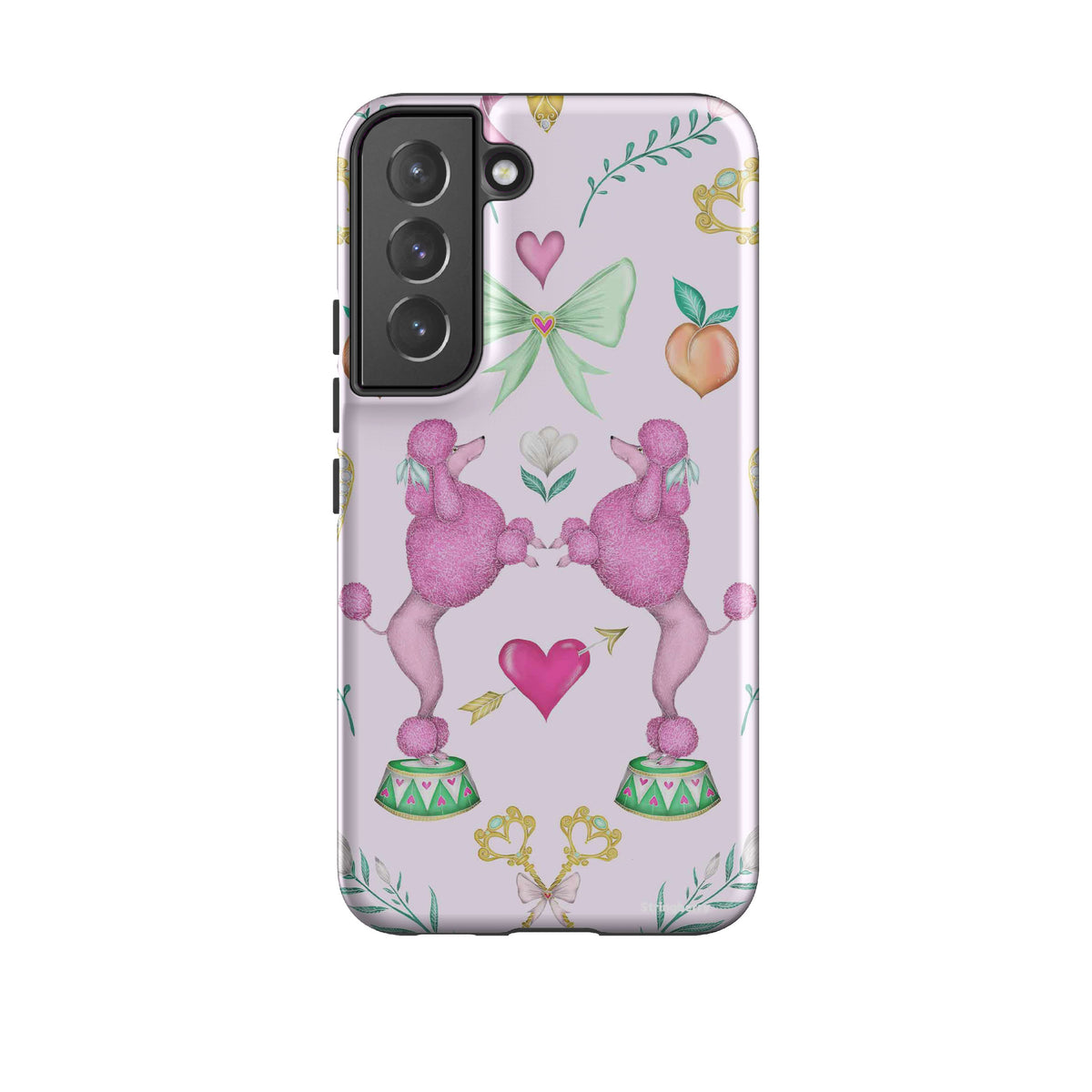 Samsung Tough Case - Pink Poodle Parlour Sugar By Catherine Rowe