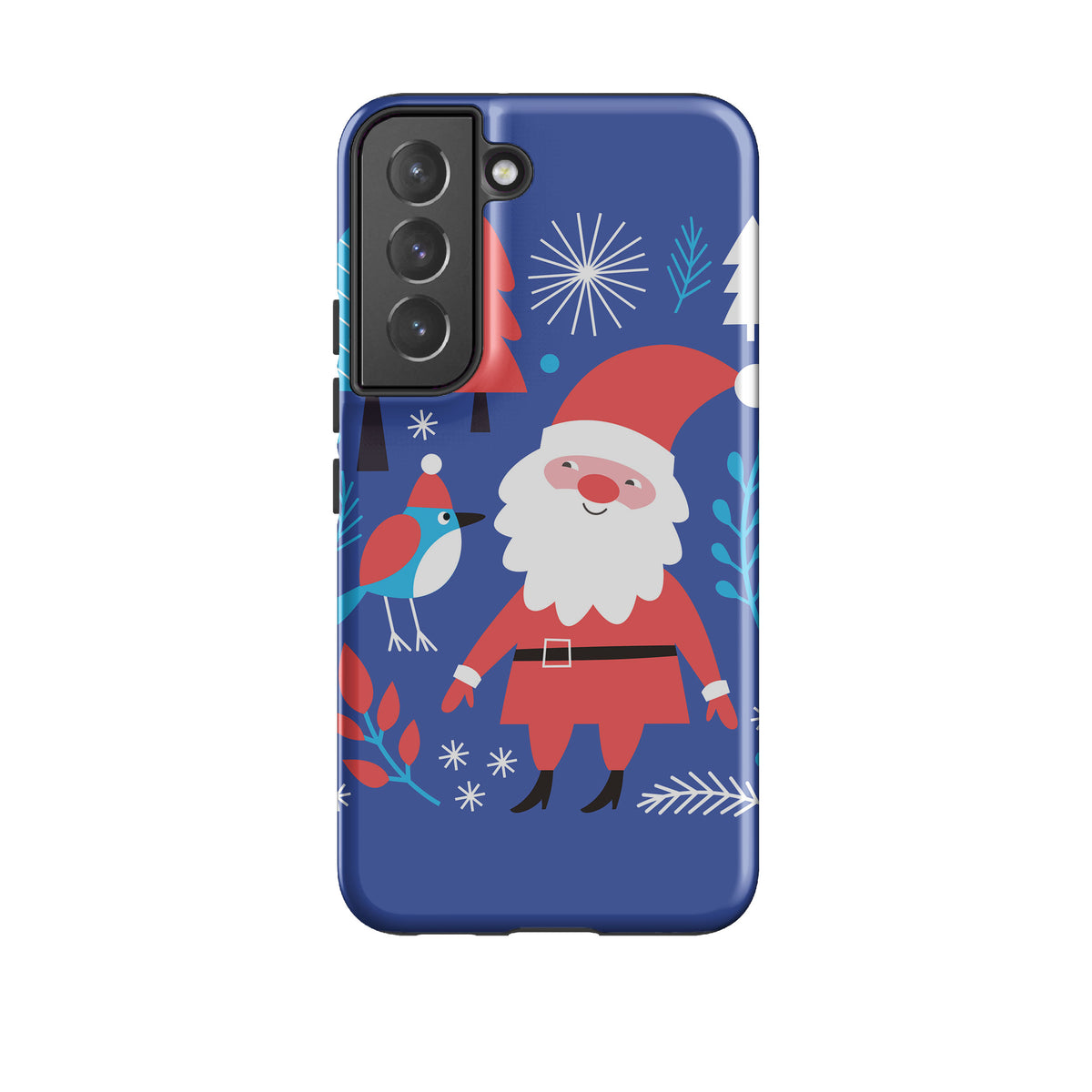 Samsung Tough Case - Weihnachtsmann und Vogel