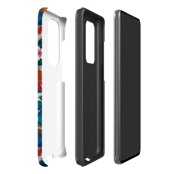 Samsung phone case-Skelton-Product Details Raised bevel to protect screen from scratches. Impact resistant polycarbonate shell and shock absorbing inner TPU liner. Secure fit with design wrapping around side of the case and full access to ports. Compatible with Qi-standard wireless charging. Thickness 1/8 inch (3mm), weight 30g. Compatibility See drop down menu for options, please select the right case as we print to order.-Stringberry