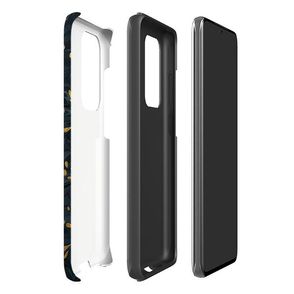 Samsung phone case-Stormy-Product Details Raised bevel to protect screen from scratches. Impact resistant polycarbonate shell and shock absorbing inner TPU liner. Secure fit with design wrapping around side of the case and full access to ports. Compatible with Qi-standard wireless charging. Thickness 1/8 inch (3mm), weight 30g. Compatibility See drop down menu for options, please select the right case as we print to order.-Stringberry