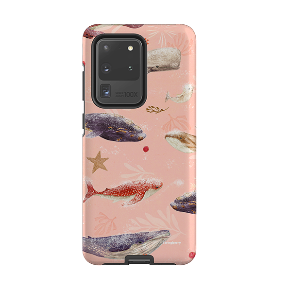 Samsung Tough Case - Sugar Plum Whales By Katherine Quinn