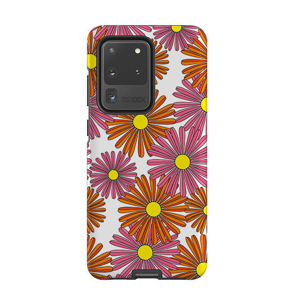 Samsung phone case-Sunny-Product Details Raised bevel to protect screen from scratches. Impact resistant polycarbonate shell and shock absorbing inner TPU liner. Secure fit with design wrapping around side of the case and full access to ports. Compatible with Qi-standard wireless charging. Thickness 1/8 inch (3mm), weight 30g. Compatibility See drop down menu for options, please select the right case as we print to order.-Stringberry
