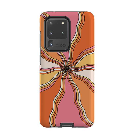 Samsung phone case-Swirl-Product Details Raised bevel to protect screen from scratches. Impact resistant polycarbonate shell and shock absorbing inner TPU liner. Secure fit with design wrapping around side of the case and full access to ports. Compatible with Qi-standard wireless charging. Thickness 1/8 inch (3mm), weight 30g. Compatibility See drop down menu for options, please select the right case as we print to order.-Stringberry