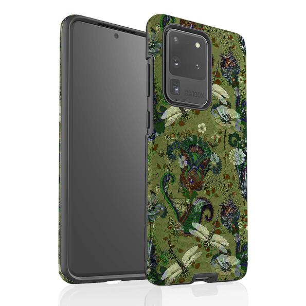 Samsung phone case-Vyne Pattern-Product Details Raised bevel to protect screen from scratches. Impact resistant polycarbonate shell and shock absorbing inner TPU liner. Secure fit with design wrapping around side of the case and full access to ports. Compatible with Qi-standard wireless charging. Thickness 1/8 inch (3mm), weight 30g. Compatibility See drop down menu for options, please select the right case as we print to order.-Stringberry