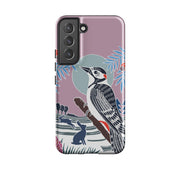 Samsung Tough Case - Woodpecker Pale By Kate Heiss
