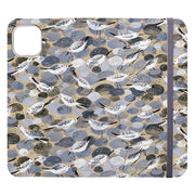 Wallet phone case-Sandpiper By Sarah Campbell-Vegan Leather Wallet Case Vegan leather. 3 slots for cards Fully printed exterior. Compatibility See drop down menu for options, please select the right case as we print to order.-Stringberry
