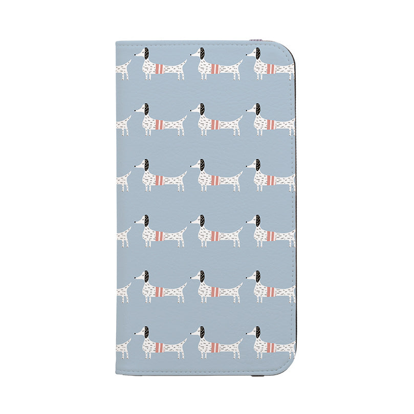 Wallet phone case-Sausage Dog 2-Vegan Leather Wallet Case Vegan leather. 3 slots for cards Fully printed exterior. Compatibility See drop down menu for options, please select the right case as we print to order.-Stringberry