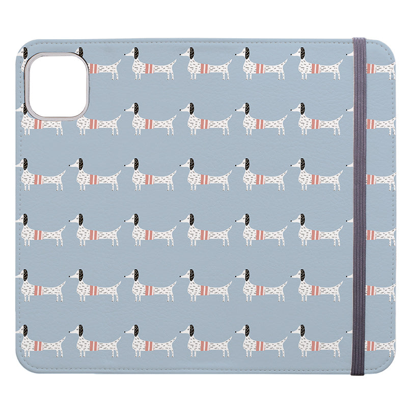 Wallet phone case-Sausage Dog 2-Vegan Leather Wallet Case Vegan leather. 3 slots for cards Fully printed exterior. Compatibility See drop down menu for options, please select the right case as we print to order.-Stringberry