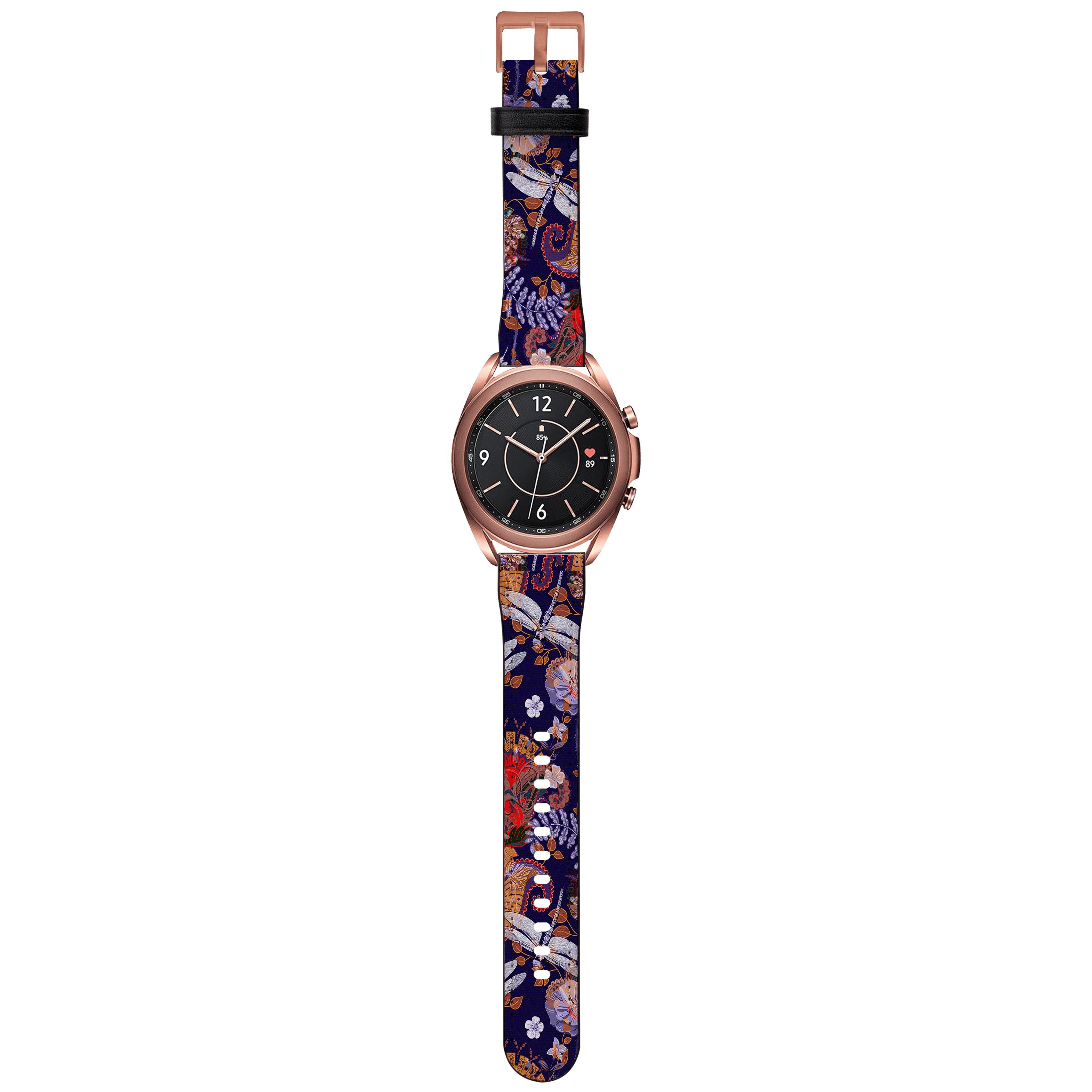 Apple Watch Straps-Sissinghurst Android Watch Strap-Paper Leather Samsung Watch Straps Product Details Get trendy with our Paper leather Samsung Watch bands. Available for all models of Samsung watch. High quality Paper Leather Fully printed on all exterior sides. Samsung Watch Band 40mm/42mm Samsung Watch Band 45mm/46mm-Stringberry