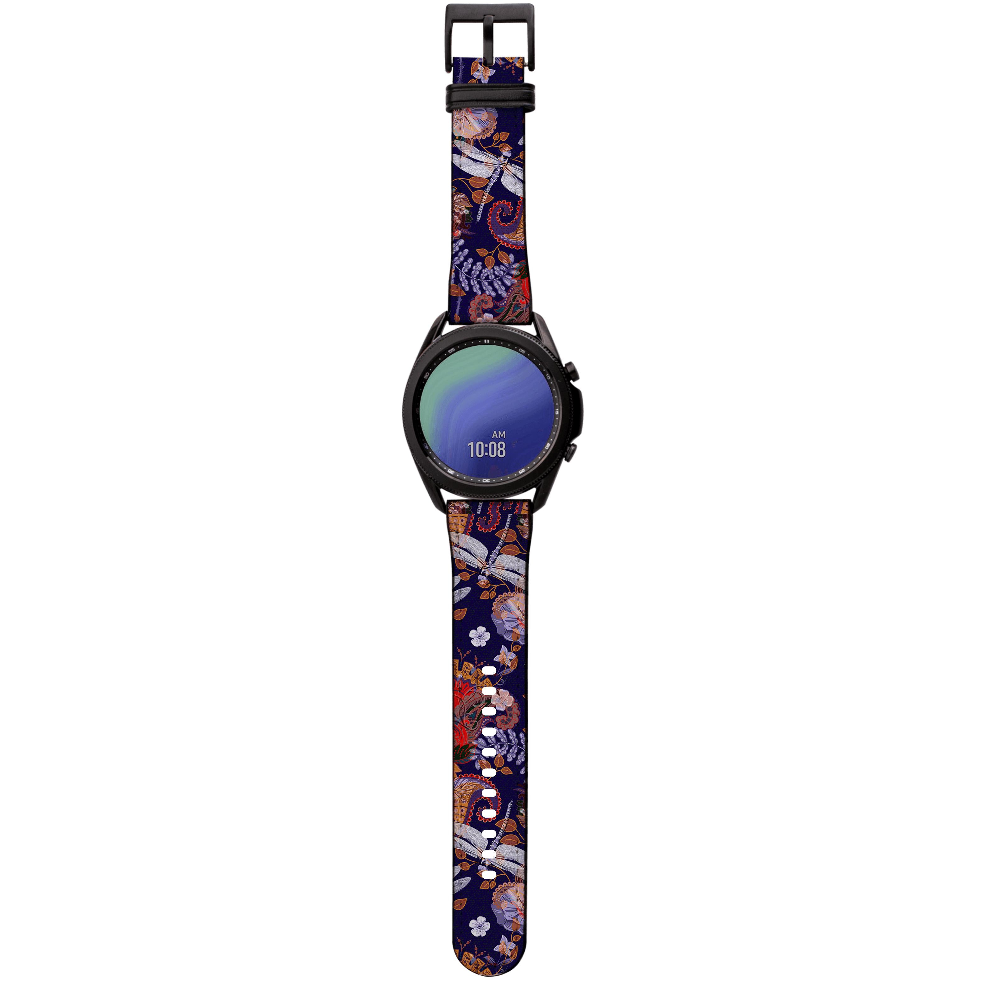 Apple Watch Straps-Sissinghurst Android Watch Strap-Paper Leather Samsung Watch Straps Product Details Get trendy with our Paper leather Samsung Watch bands. Available for all models of Samsung watch. High quality Paper Leather Fully printed on all exterior sides. Samsung Watch Band 40mm/42mm Samsung Watch Band 45mm/46mm-Stringberry