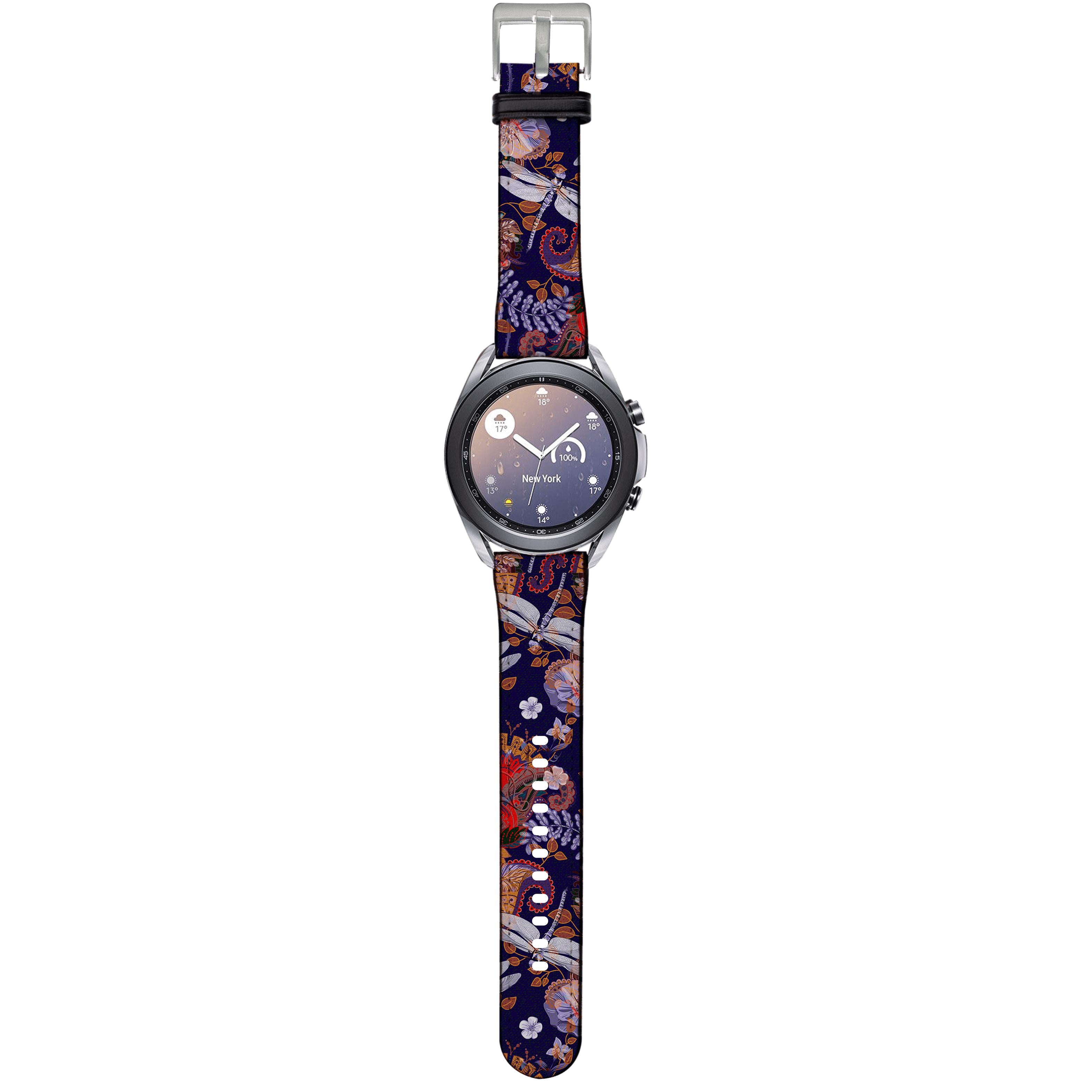 Apple Watch Straps-Sissinghurst Android Watch Strap-Paper Leather Samsung Watch Straps Product Details Get trendy with our Paper leather Samsung Watch bands. Available for all models of Samsung watch. High quality Paper Leather Fully printed on all exterior sides. Samsung Watch Band 40mm/42mm Samsung Watch Band 45mm/46mm-Stringberry