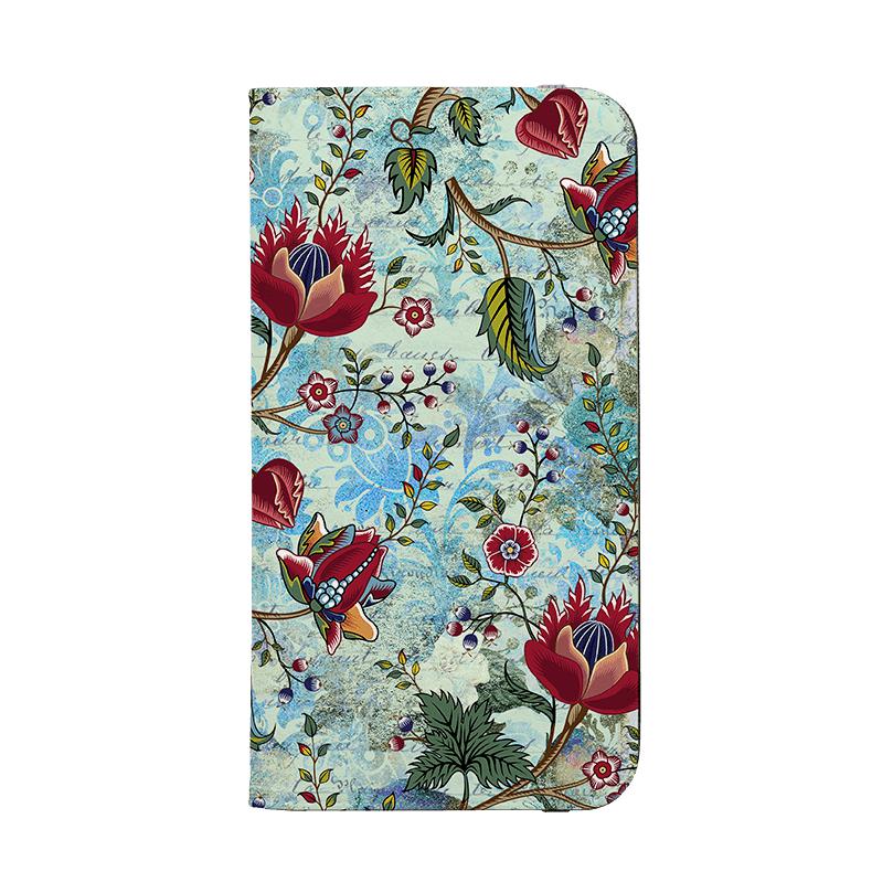 Wallet phone case-Skelton Blue-Vegan Leather Wallet Case Vegan leather. 3 slots for cards Fully printed exterior. Compatibility See drop down menu for options, please select the right case as we print to order.-Stringberry