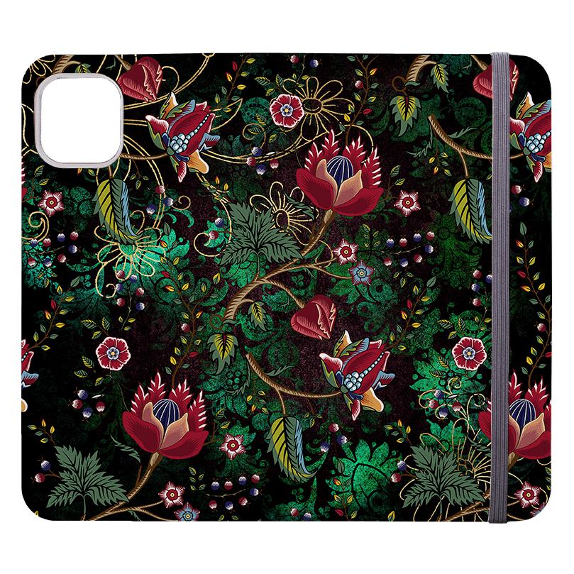 Wallet phone case-Skelton Green-Vegan Leather Wallet Case Vegan leather. 3 slots for cards Fully printed exterior. Compatibility See drop down menu for options, please select the right case as we print to order.-Stringberry