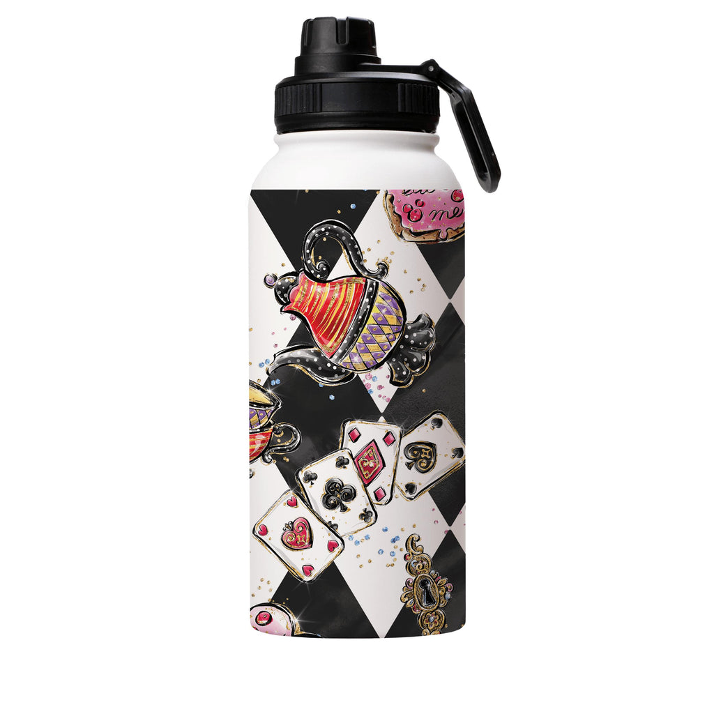 Water Bottles-Tea Pot Insulated Stainless Steel Water Bottle-32oz (945ml)-Sport cap-Insulated Steel Water Bottle Our insulated stainless steel bottle comes in 3 sizes- Small 12oz (350ml), Medium 18oz (530ml) and Large 32oz (945ml) . It comes with a leak proof cap Keeps water cool for 24 hours Also keeps things warm for up to 12 hours Choice of 3 lids ( Sport Cap, Handle Cap, Flip Cap ) for easy carrying Dishwasher Friendly Lightweight, durable and easy to carry Reusable, so it's safe for the pla