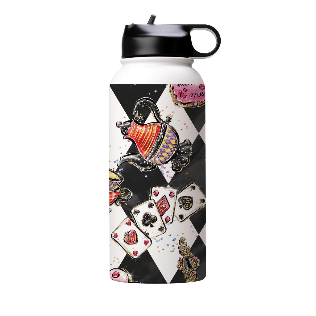 Water Bottles-Tea Pot Insulated Stainless Steel Water Bottle-32oz (945ml)-Flip cap-Insulated Steel Water Bottle Our insulated stainless steel bottle comes in 3 sizes- Small 12oz (350ml), Medium 18oz (530ml) and Large 32oz (945ml) . It comes with a leak proof cap Keeps water cool for 24 hours Also keeps things warm for up to 12 hours Choice of 3 lids ( Sport Cap, Handle Cap, Flip Cap ) for easy carrying Dishwasher Friendly Lightweight, durable and easy to carry Reusable, so it's safe for the plan
